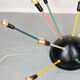 Mid-century Colourful Sputnik Chandelier, 50s