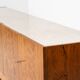Mid-Century Modern Sideboard, Wood and Travertine, 1970s