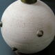 Vintage ball lamp 1950 ceramic & brass