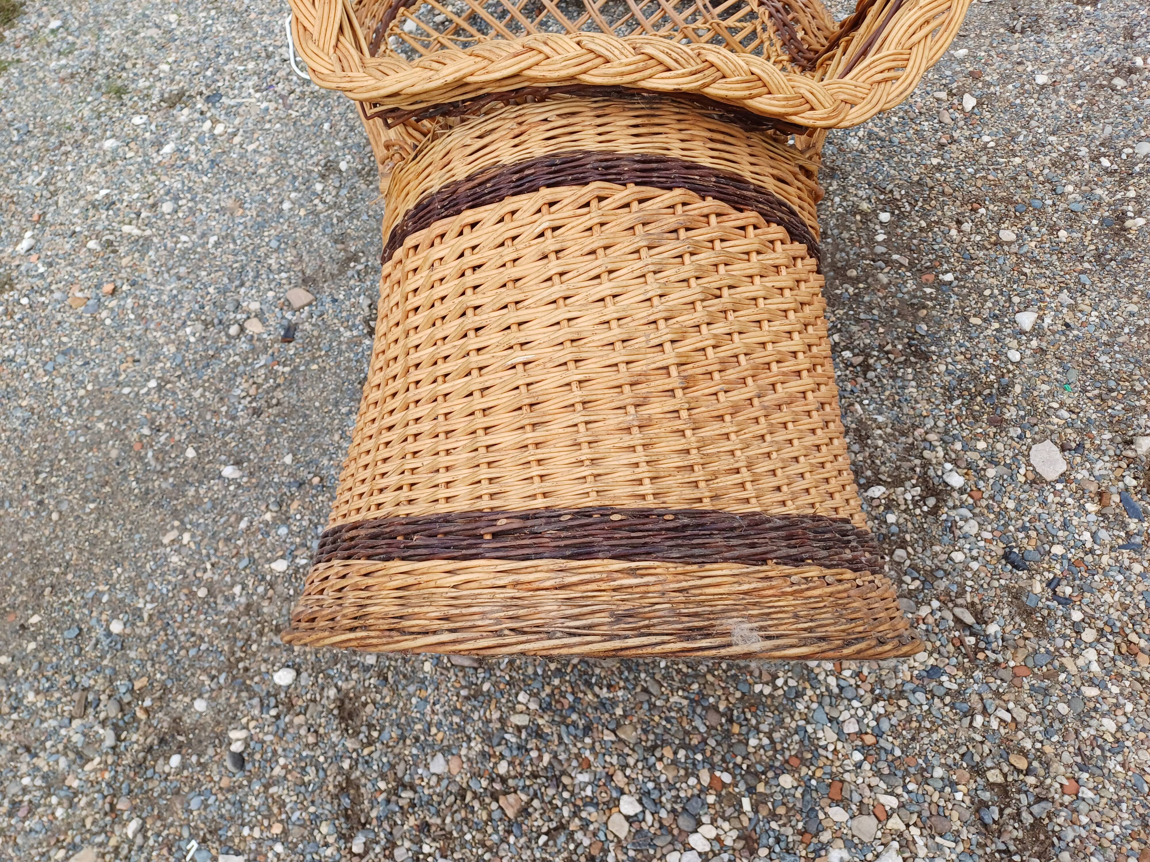 Emmanuelle wicker armchair