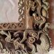Frame - frame - carved wood - dragons holding the sacred pearl