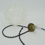 Glass ball pendant light