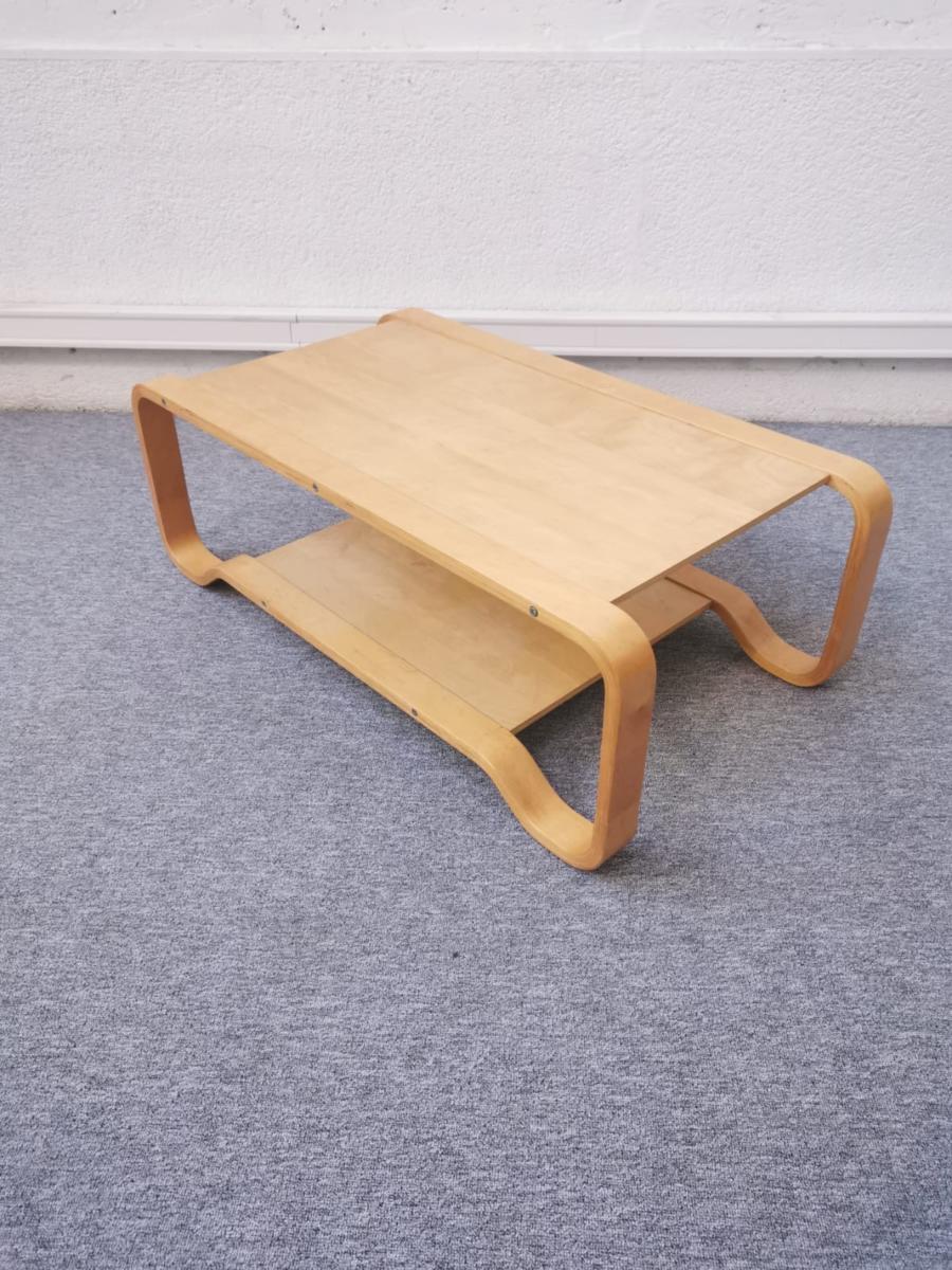 Large light wooden coffee table