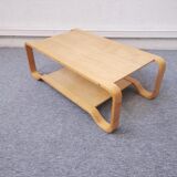 Large light wooden coffee table