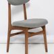Mid-century boucle armchair in grey designed by Rajmund Hałas, Poland, 1960s.