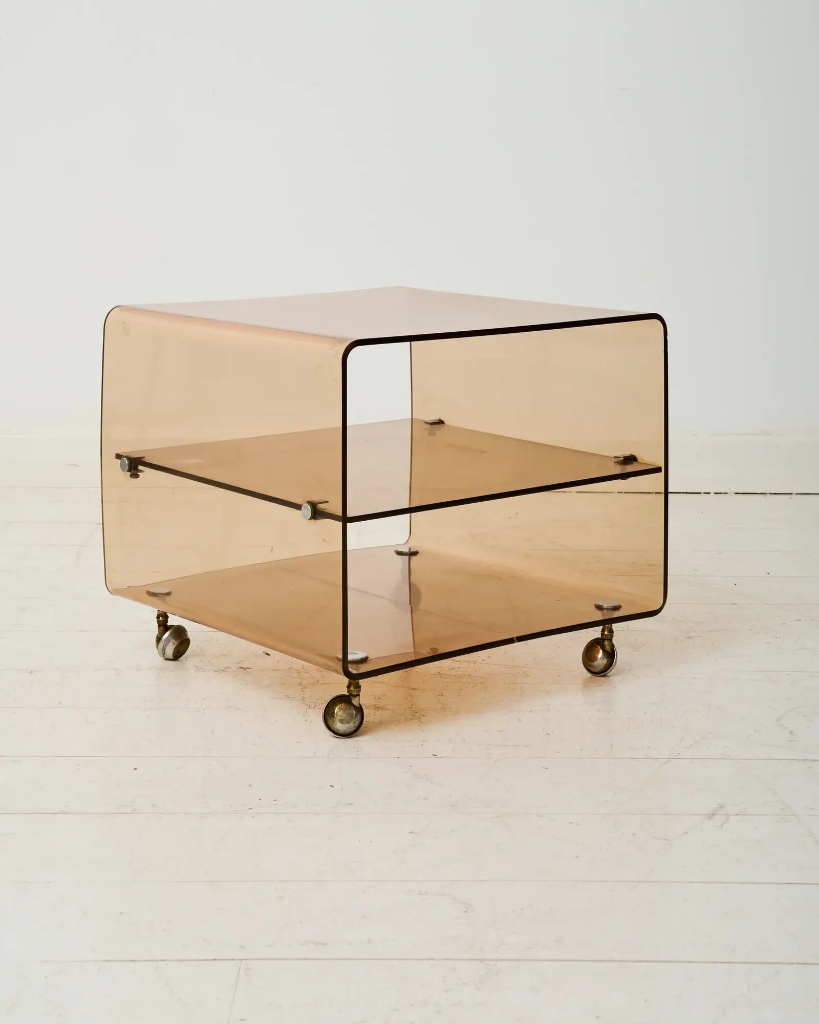 Side table on wheels, Michel Dumas, Roche Bobois, 1970
