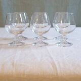 6 verres à cognac en cristal