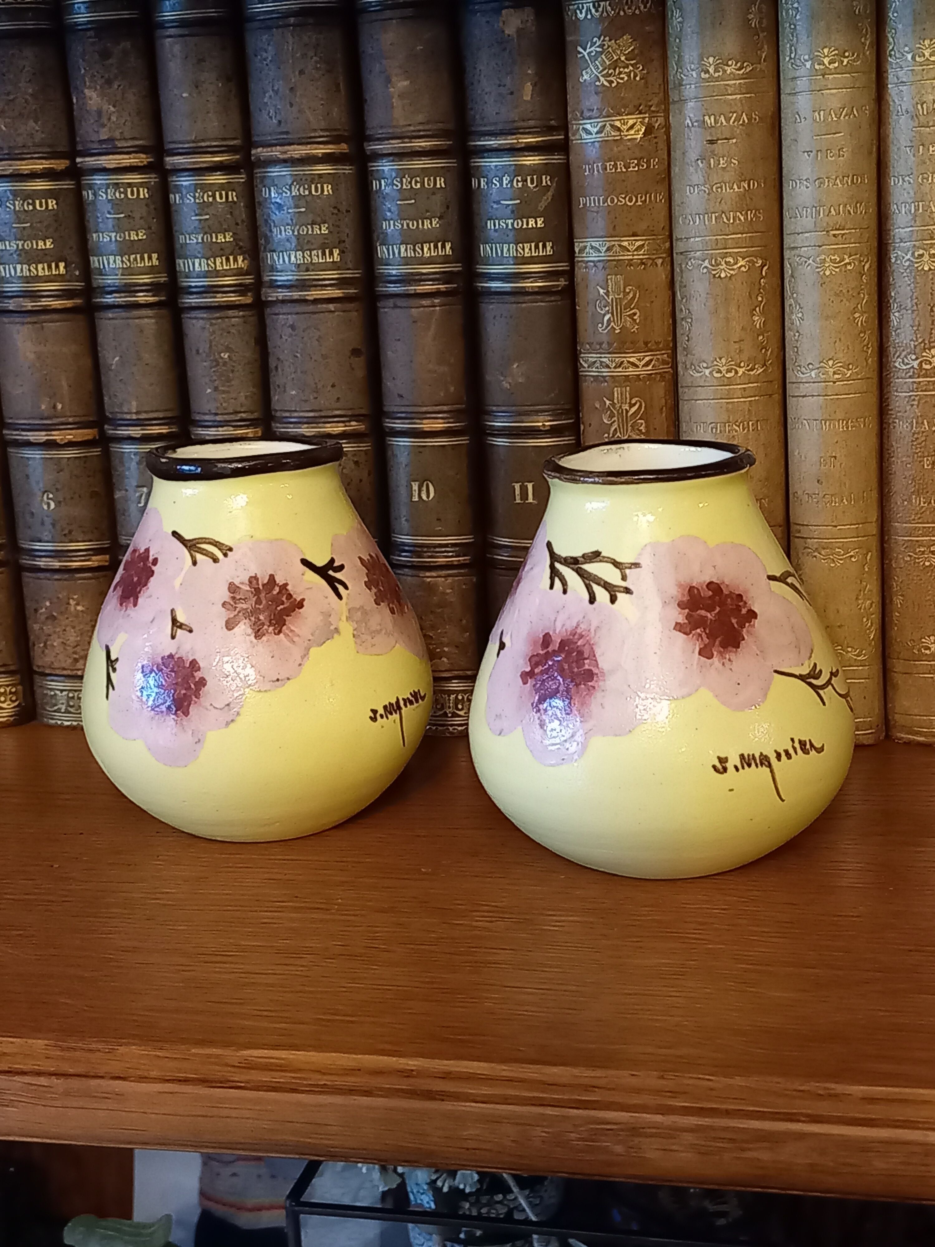 Pair of vases Jérôme Massier Vallauris