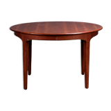 Dining table scandinavian design 1960s teak, with 3 extensions in the same wood