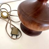 Lampe en bois et coton