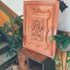 Decorative Hand-Painted Old Wooden Door Panel, Unique Piece