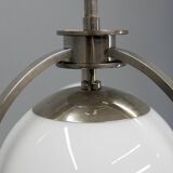 Art Deco / Functionalist Nickel Chandelier, 1930s
