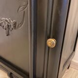 Black Art Deco bedside table