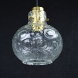 Lampe à suspension en verre, années 1970