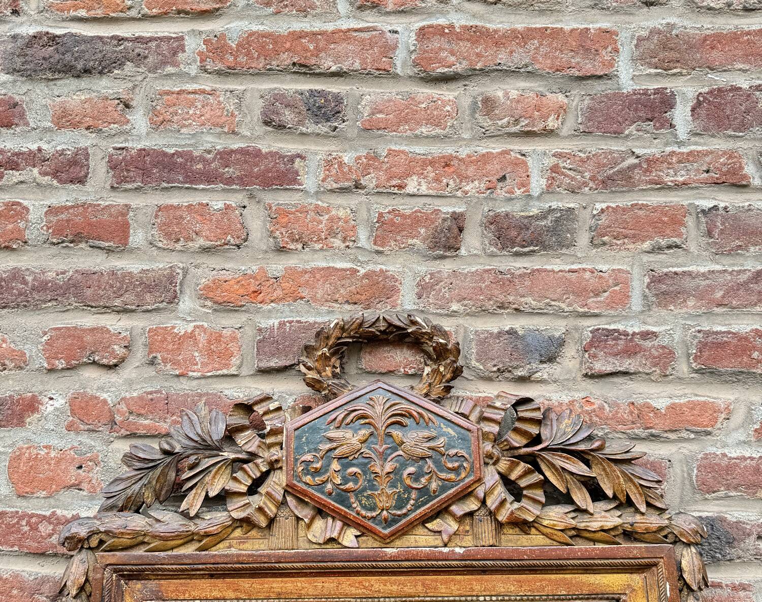 Louis XVI XVIII Eme Century Golden Wood Mirror