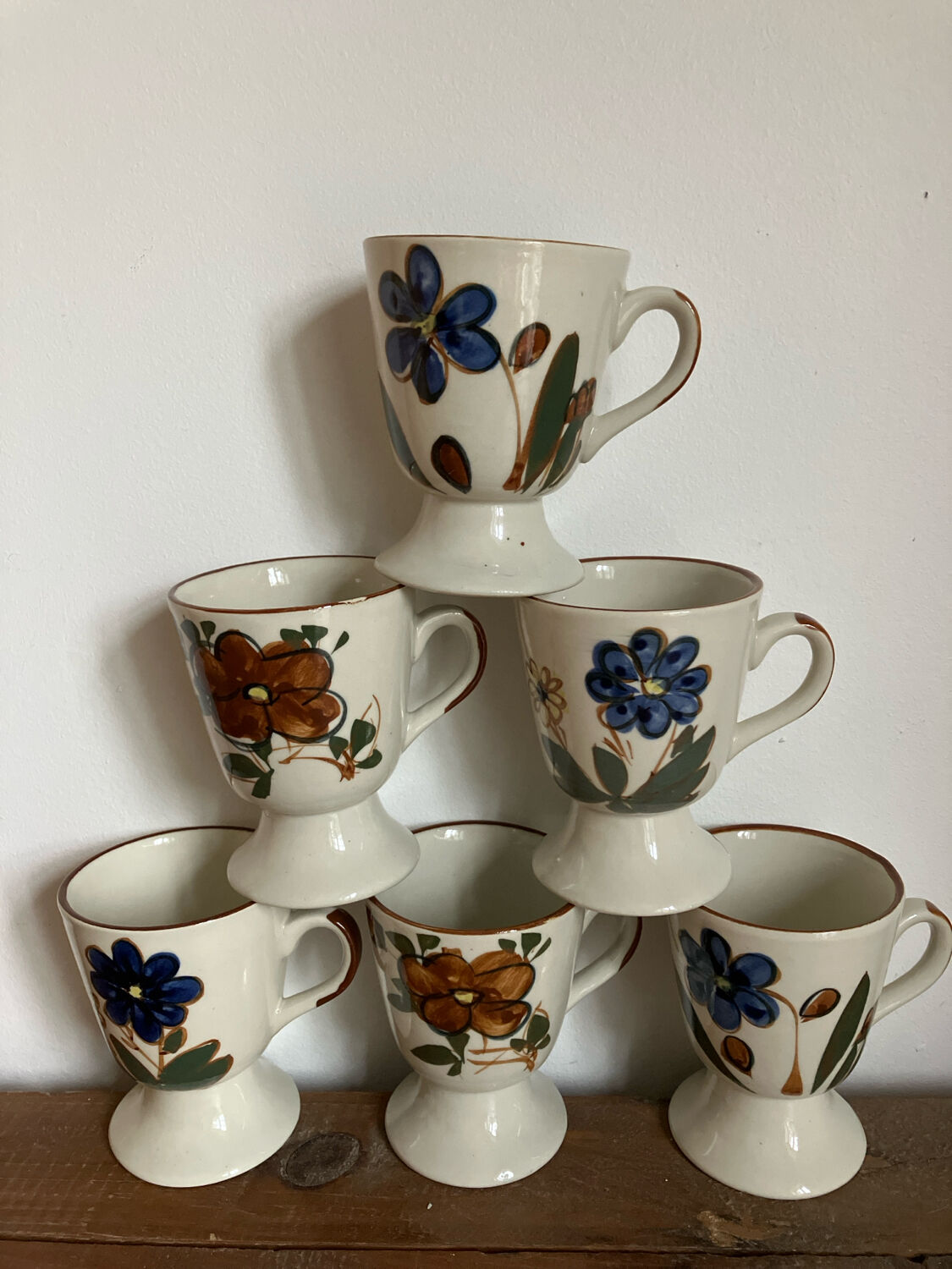 6 tasses à café 