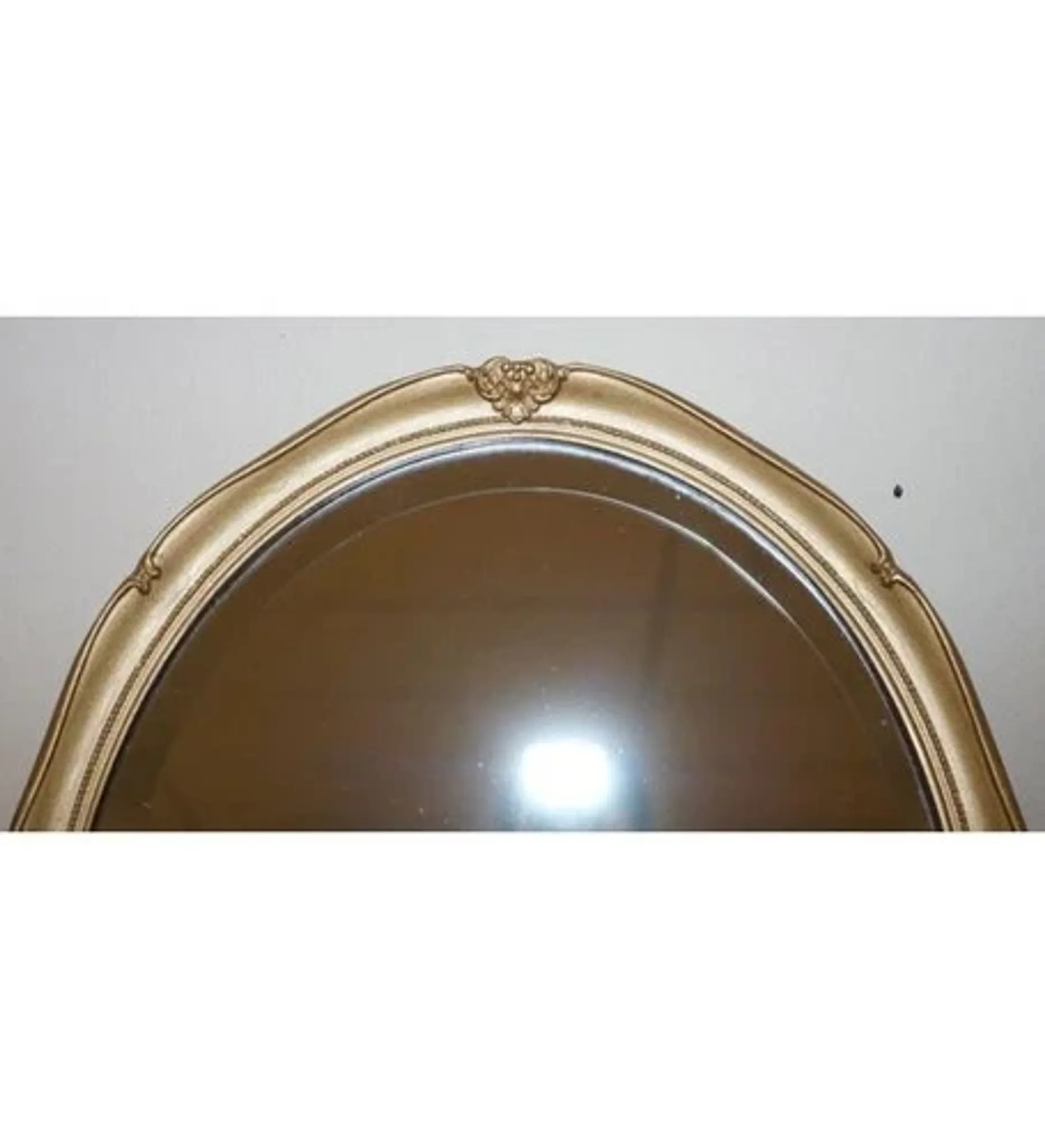 Vintage Oval Gold Mirror