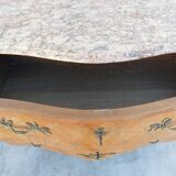 Louis XV chest of drawers in rosewood marquetry