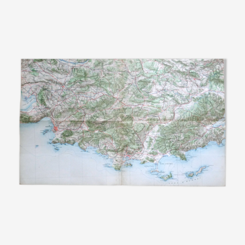 Map old region Marseille Toulon Draguignan