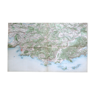 Map old region Marseille Toulon Draguignan