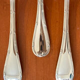 Christofle ribbons, 61-piece flatware set, excellent condition