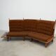Curved sofa by Guillerme et Chambron for Votre Maison
