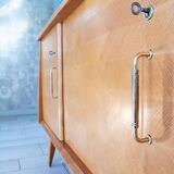 MINVIELLE sideboard, Ash and mahogany, 1950s