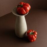 Beige Studio Keramik Ceramic Vase by Heinz Pelzer – West Germany, 1970s Mid-Century