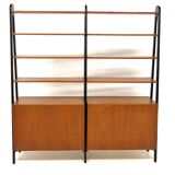 Teak "double" library, Sweden, 1950