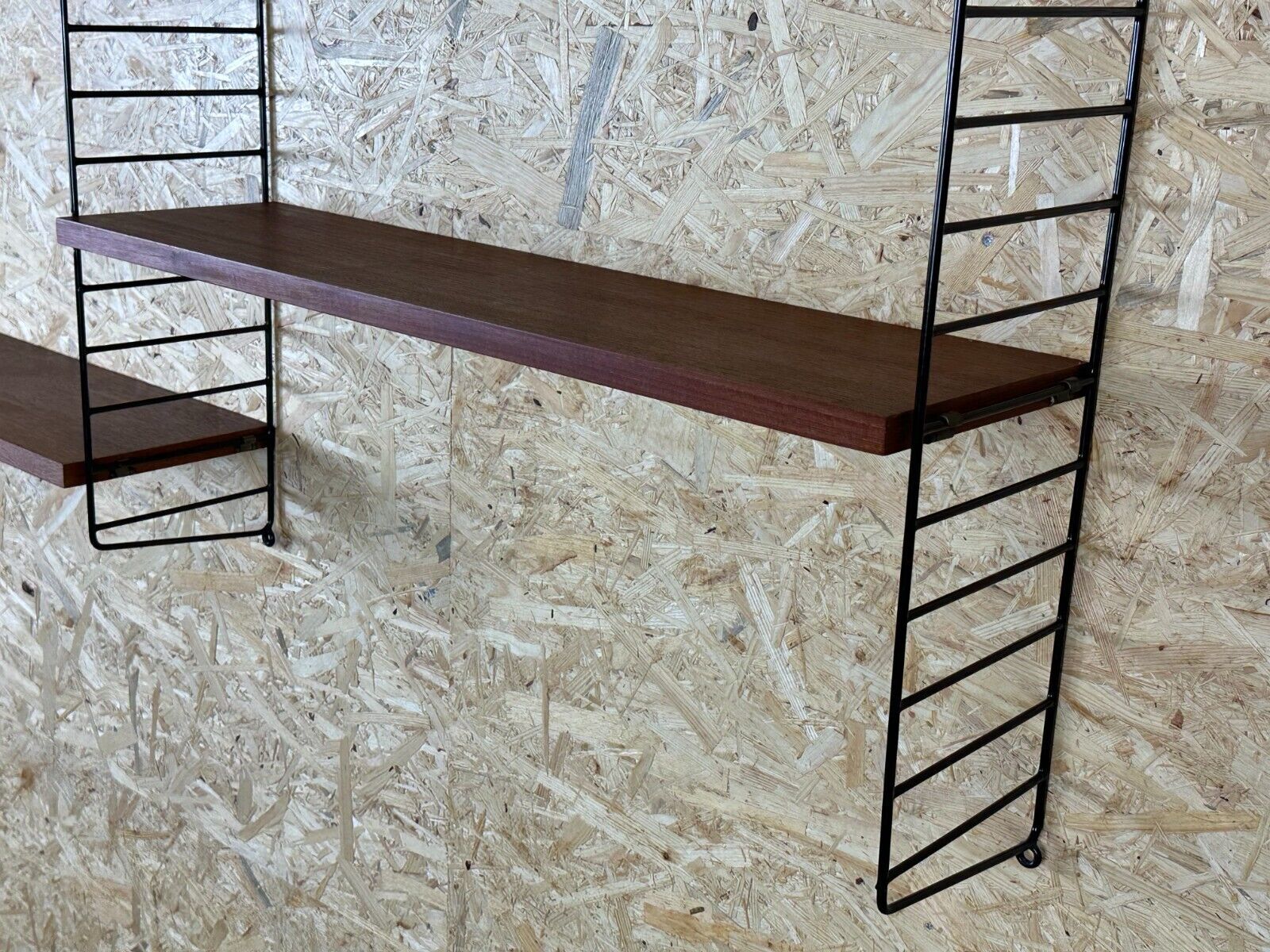 60s 70s teak string shelf module by Kajsa & Nils "Nisse" Strinning Sweden