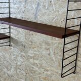 60s 70s teak string shelf module by Kajsa & Nils "Nisse" Strinning Sweden