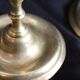 Pair of brass candle holders