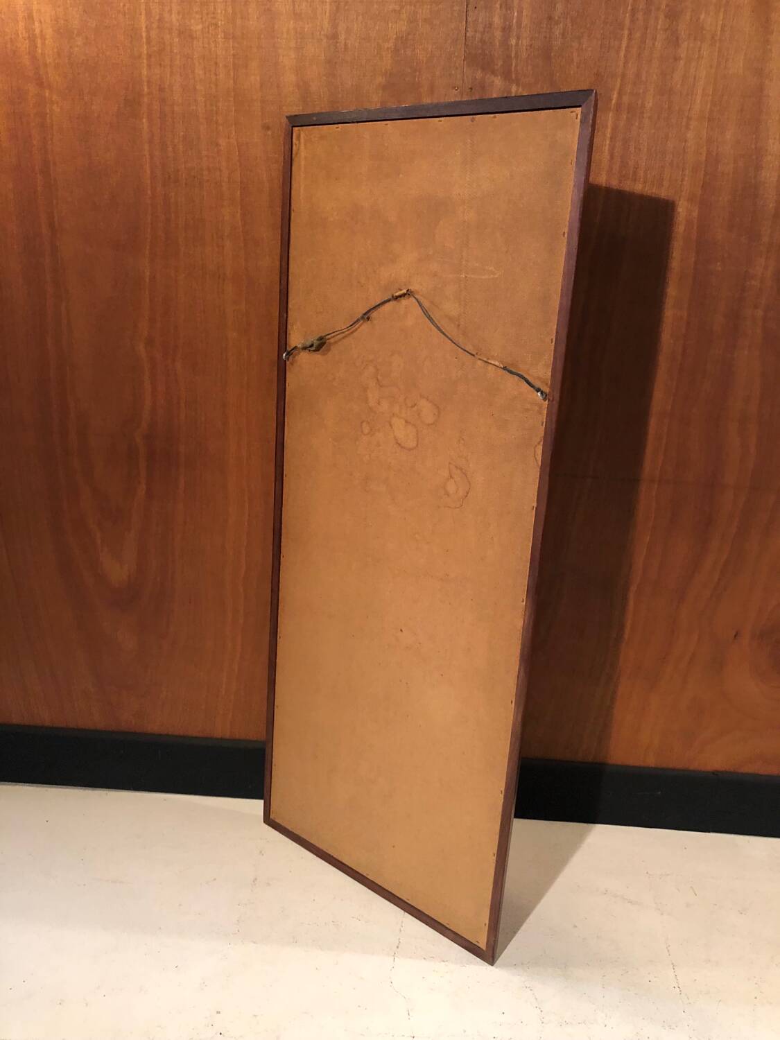 Scandinavian teak mirror circa 1960