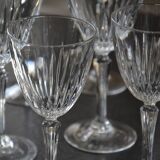 18 verres sur pied en cristal d'Arques