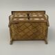 Miniature chest of drawers gilded wooden poupee furniture jewelry mid xxe italian