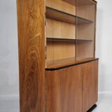 Showcase in Walnut by Jindřich Halabala from UP Zavody, 1950s