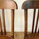 Set of 5 baumann bistro chairs in bent wood stamped xxth