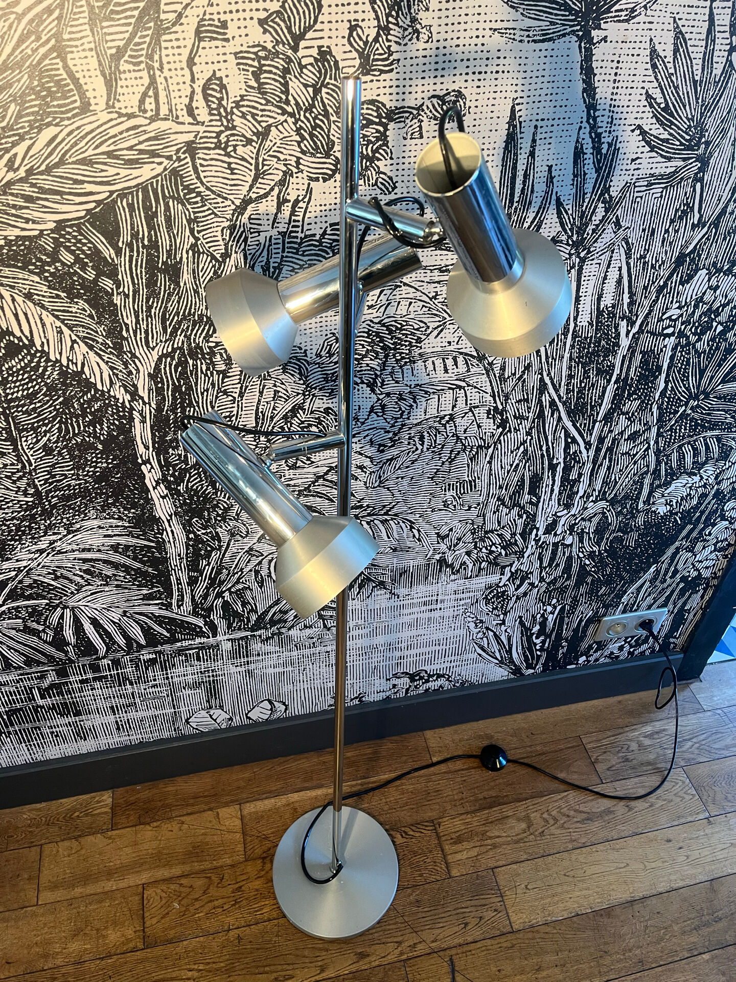 German floor lamp with 3 lights