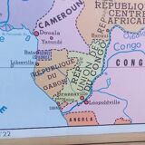 School poster rossignol montmorillon map west central africa n°21-22