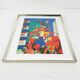 Surrealist painting, Bent Karl Jacobsen, Denmark 1970s