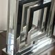 Lampe style Art déco en aluminium chromé et altuglas, années 2000
