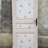 Old wooden door patina beige