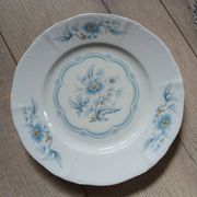 12 antique dessert plates in Chauvigny porcelain