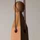 Danish hanging wooden candelabra, Art Deco style, 1970s