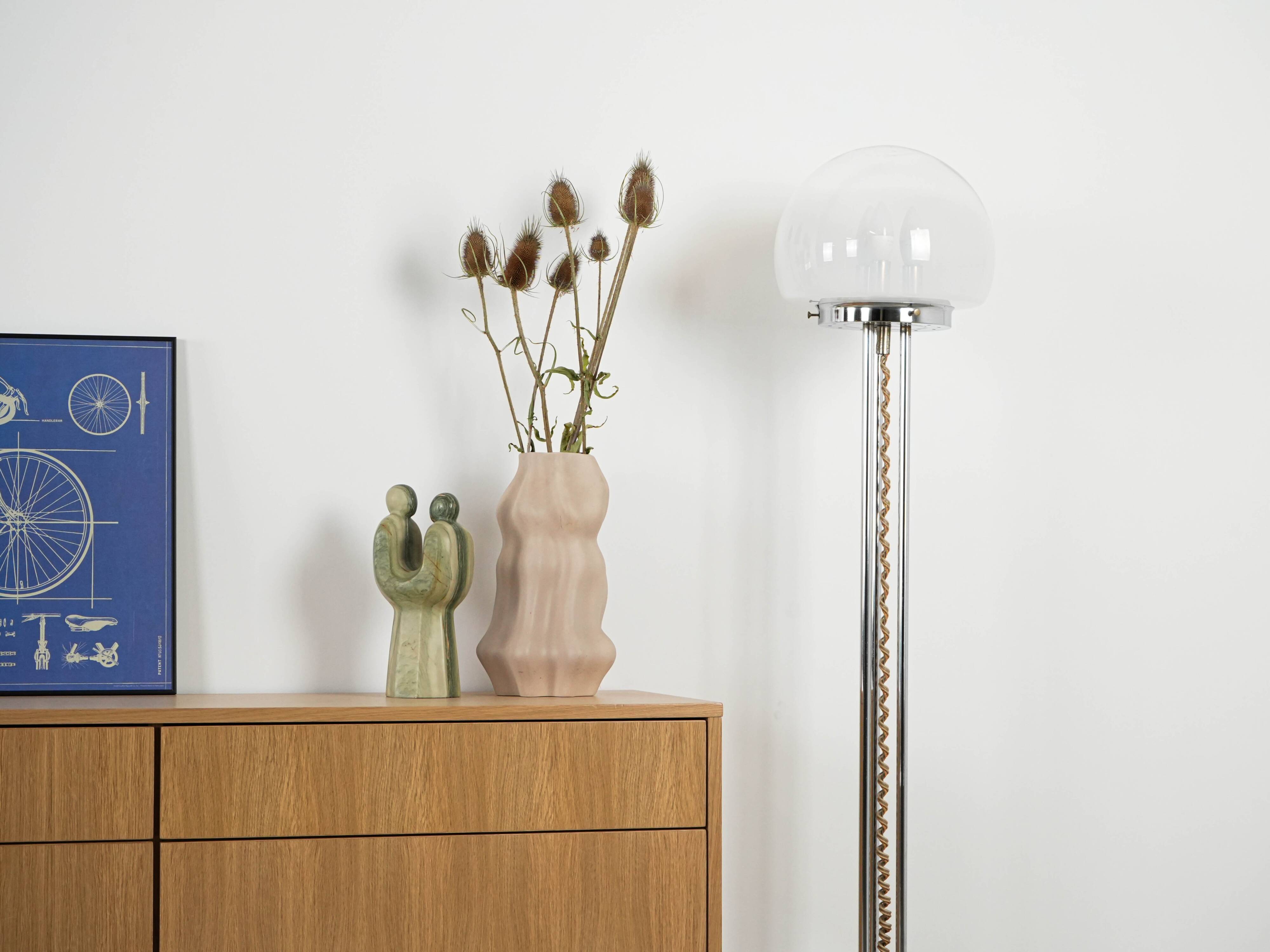 Lampadaire, design italien, années 1970, fabriqué en Italie