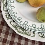 Set of 11 mismatched Terre de Fer plates