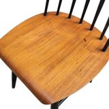 Scandinavian Fanett horseshoe chair with 7 rungs