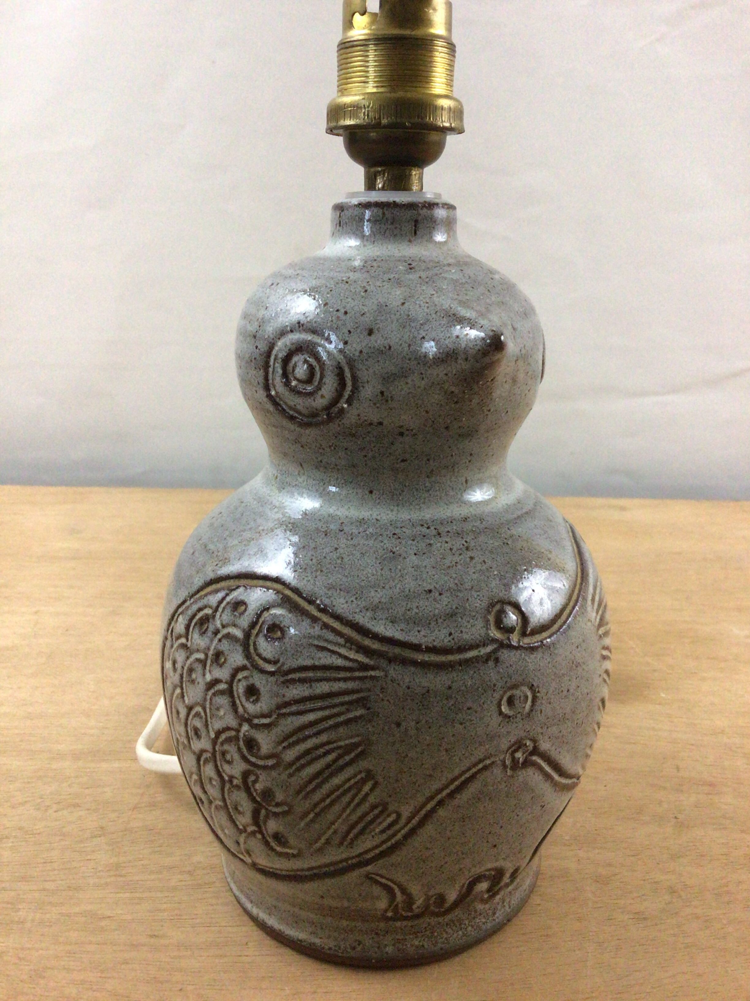 Pied de lampe en grès J&N Pierlot Ratilly Puisaye