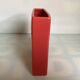 Large cubic coral vase
