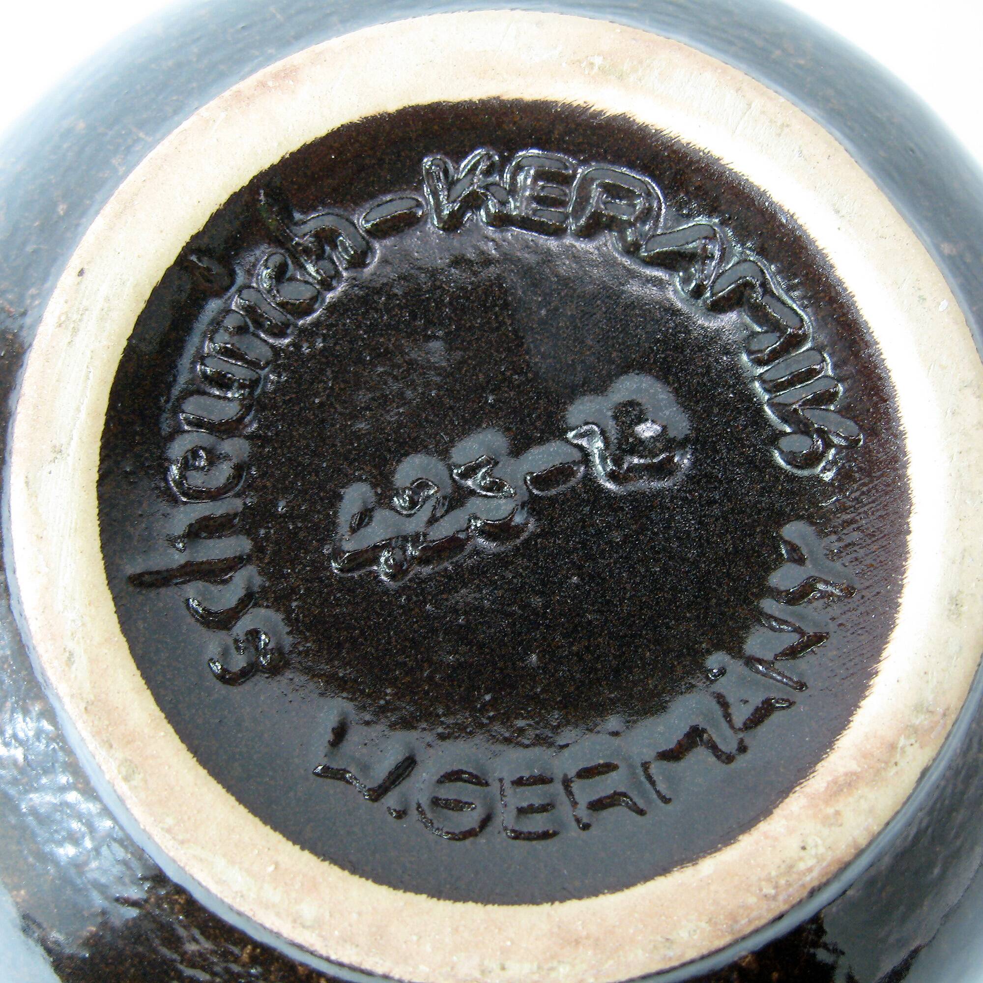 Brown Pitcher Vase - Scheurich West Germany Pottery - Vintage 70s